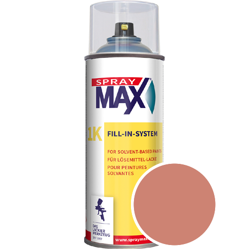 SprayMax Lackspray mit Caparol Seidenmatt-Buntlack - 400ml Spraydose in Wunschfarbe Lackspraydose / Get�nt im Farbton Magma 135