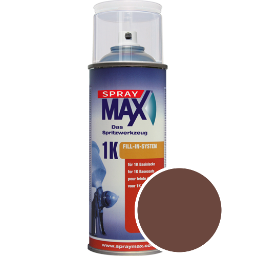 SprayMax Lackspray mit Caparol Seidenmatt-Buntlack - 400ml Spraydose in Wunschfarbe Lackspraydose / Getnt im Farbton Magma 35
