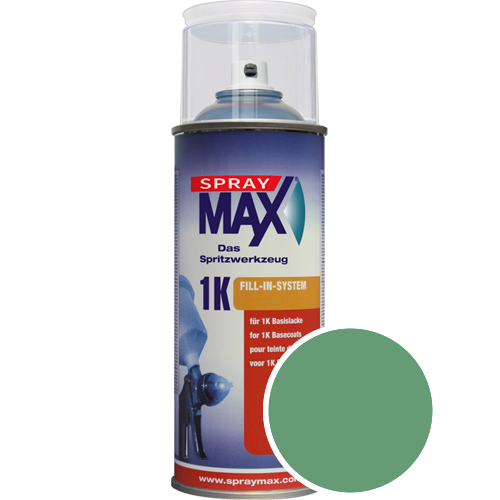 SprayMax Lackspray mit Caparol Seidenmatt-Buntlack - 400ml Spraydose in Wunschfarbe Lackspraydose / Getnt im Farbton Malachit 105