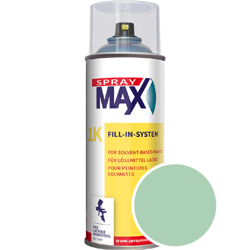 SprayMax Lackspray mit Caparol Seidenmatt-Buntlack - 400ml Spraydose in Wunschfarbe Lackspraydose / Get�nt im Farbton Malachit 115