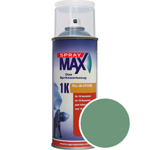 SprayMax Lackspray mit Caparol Seidenmatt-Buntlack - 400ml Spraydose in Wunschfarbe Lackspraydose / Getnt im Farbton Malachit 75