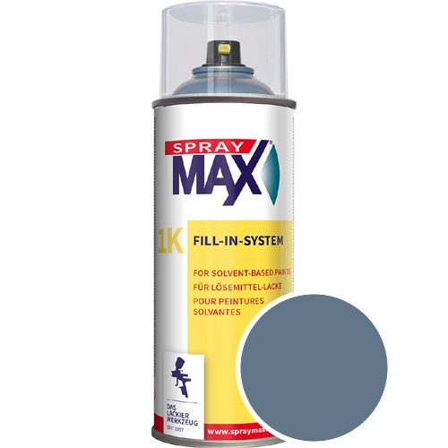 SprayMax Lackspray mit Caparol Seidenmatt-Buntlack - 400ml Spraydose in Wunschfarbe Lackspraydose / Get�nt im Farbton Marin 35