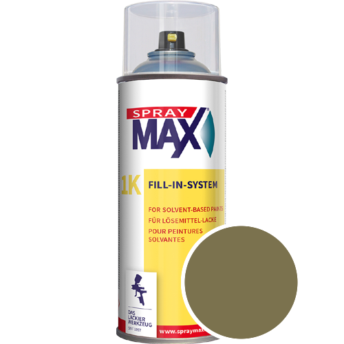 SprayMax Lackspray mit Caparol Seidenmatt-Buntlack - 400ml Spraydose in Wunschfarbe Lackspraydose / Get�nt im Farbton Melisse 65