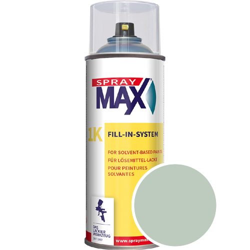 SprayMax Lackspray mit Caparol Seidenmatt-Buntlack - 400ml Spraydose in Wunschfarbe Lackspraydose / Get�nt im Farbton Mint 55