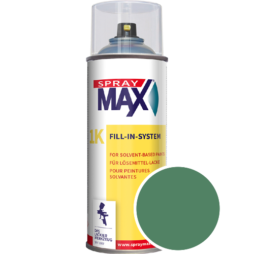 SprayMax Lackspray mit Caparol Seidenmatt-Buntlack - 400ml Spraydose in Wunschfarbe Lackspraydose / Get�nt im Farbton Mint 70