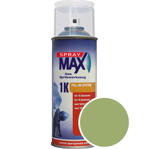 SprayMax Lackspray mit Caparol Seidenmatt-Buntlack - 400ml Spraydose in Wunschfarbe Lackspraydose / Getnt im Farbton Moos 100