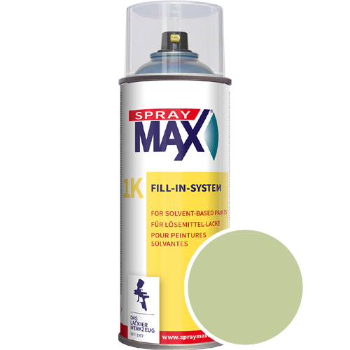 SprayMax Lackspray mit Caparol Seidenmatt-Buntlack - 400ml Spraydose in Wunschfarbe Lackspraydose / Get�nt im Farbton Moos 110
