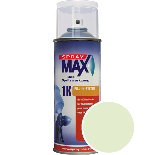 SprayMax Lackspray mit Caparol Seidenmatt-Buntlack - 400ml Spraydose in Wunschfarbe Lackspraydose / Getönt im Farbton Moos 120