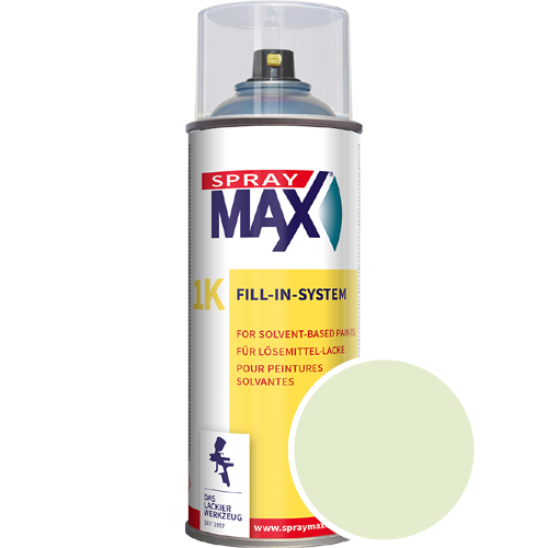 SprayMax Lackspray mit Caparol Seidenmatt-Buntlack - 400ml Spraydose in Wunschfarbe Lackspraydose / Get�nt im Farbton Moos 120