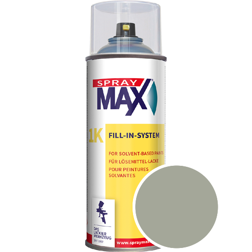 SprayMax Lackspray mit Caparol Seidenmatt-Buntlack - 400ml Spraydose in Wunschfarbe Lackspraydose / Get�nt im Farbton Moos 40