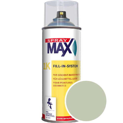 SprayMax Lackspray mit Caparol Seidenmatt-Buntlack - 400ml Spraydose in Wunschfarbe Lackspraydose / Get�nt im Farbton Moos 80