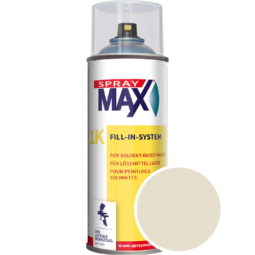SprayMax Lackspray mit Caparol Seidenmatt-Buntlack - 400ml Spraydose in Wunschfarbe Lackspraydose / Get�nt im Farbton Muskat 16