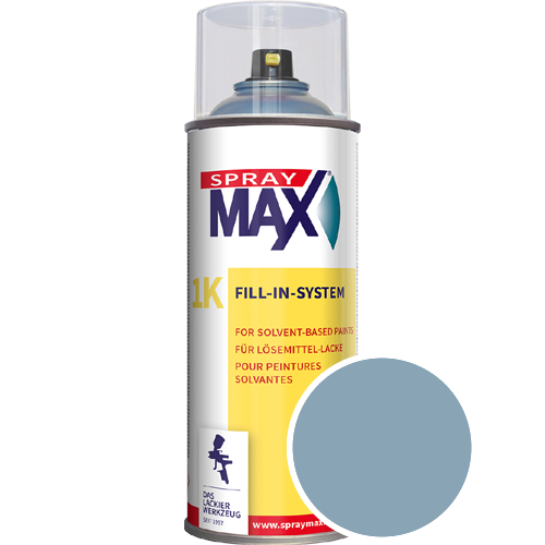 SprayMax Lackspray mit Caparol Seidenmatt-Buntlack - 400ml Spraydose in Wunschfarbe Lackspraydose / Get�nt im Farbton Niagara 13
