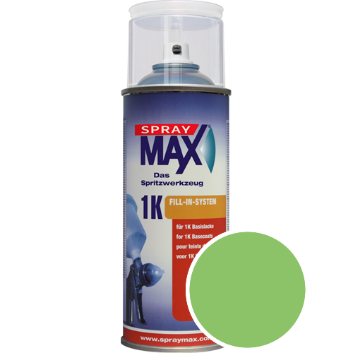 SprayMax Lackspray mit Caparol Seidenmatt-Buntlack - 400ml Spraydose in Wunschfarbe Lackspraydose / Getnt im Farbton Oase 145