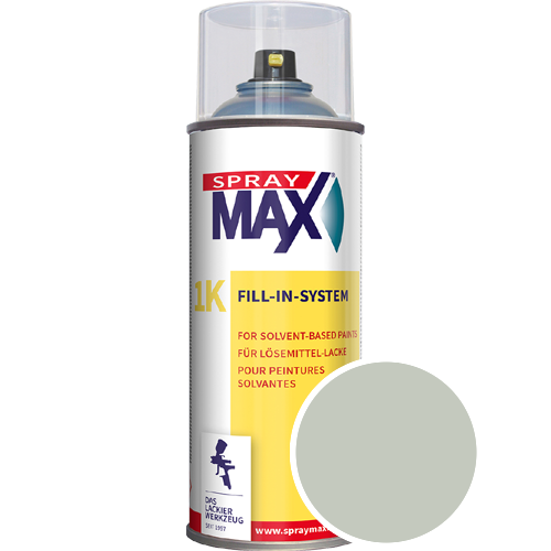 SprayMax Lackspray mit Caparol Seidenmatt-Buntlack - 400ml Spraydose in Wunschfarbe Lackspraydose / Get�nt im Farbton Oase 20