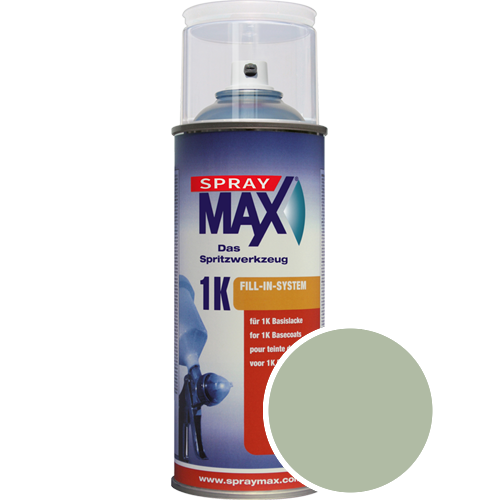 SprayMax Lackspray mit Caparol Seidenmatt-Buntlack - 400ml Spraydose in Wunschfarbe Lackspraydose / Getnt im Farbton Oase 50
