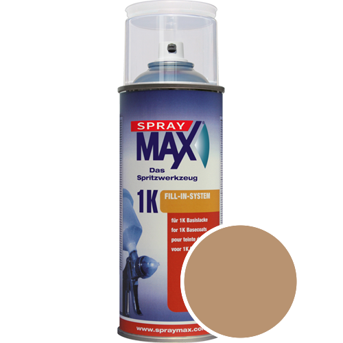 SprayMax Lackspray mit Caparol Seidenmatt-Buntlack - 400ml Spraydose in Wunschfarbe Lackspraydose / Getnt im Farbton Onyx 125