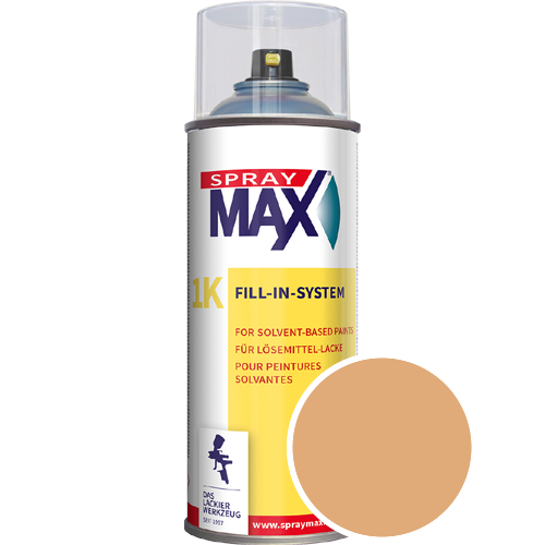SprayMax Lackspray mit Caparol Seidenmatt-Buntlack - 400ml Spraydose in Wunschfarbe Lackspraydose / Get�nt im Farbton Onyx 165