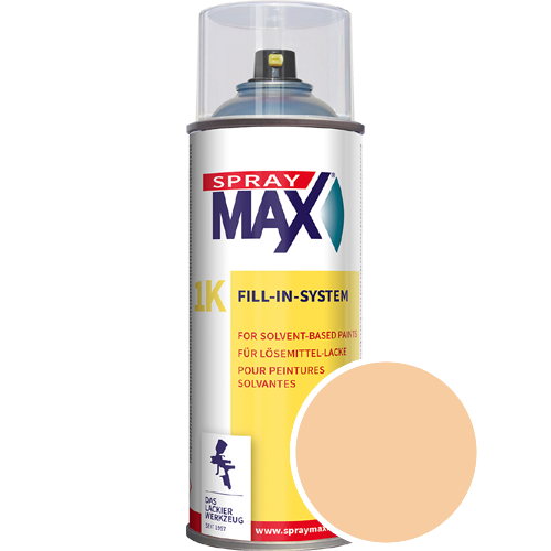 SprayMax Lackspray mit Caparol Seidenmatt-Buntlack - 400ml Spraydose in Wunschfarbe Lackspraydose / Get�nt im Farbton Onyx 175