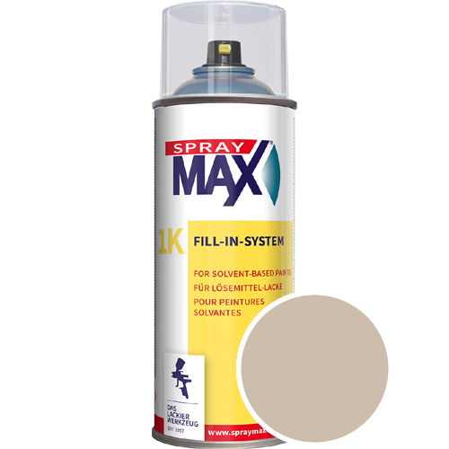 SprayMax Lackspray mit Caparol Seidenmatt-Buntlack - 400ml Spraydose in Wunschfarbe Lackspraydose / Get�nt im Farbton Onyx 70