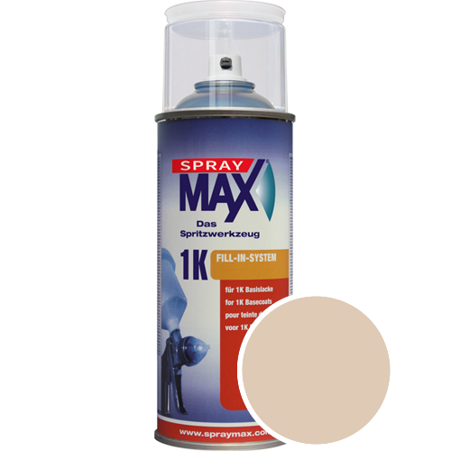 SprayMax Lackspray mit Caparol Seidenmatt-Buntlack - 400ml Spraydose in Wunschfarbe Lackspraydose / Getnt im Farbton Onyx 75