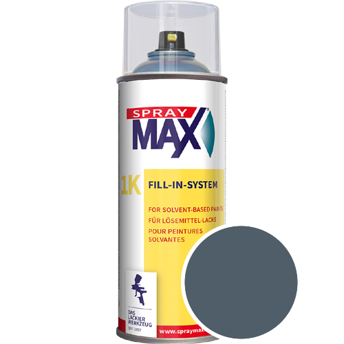 SprayMax Lackspray mit Caparol Seidenmatt-Buntlack - 400ml Spraydose in Wunschfarbe Lackspraydose / Get�nt im Farbton Pacific 35