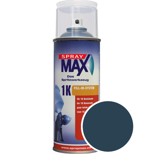SprayMax Lackspray mit Caparol Seidenmatt-Buntlack - 400ml Spraydose in Wunschfarbe Lackspraydose / Getnt im Farbton Pacific 95