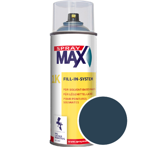 SprayMax Lackspray mit Caparol Seidenmatt-Buntlack - 400ml Spraydose in Wunschfarbe Lackspraydose / Get�nt im Farbton Pacific 95