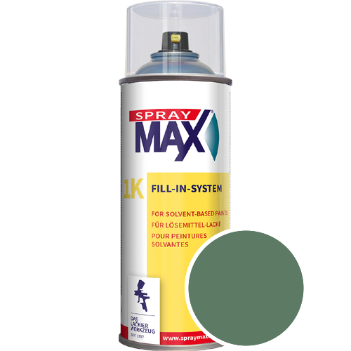 SprayMax Lackspray mit Caparol Seidenmatt-Buntlack - 400ml Spraydose in Wunschfarbe Lackspraydose / Get�nt im Farbton Palm 60