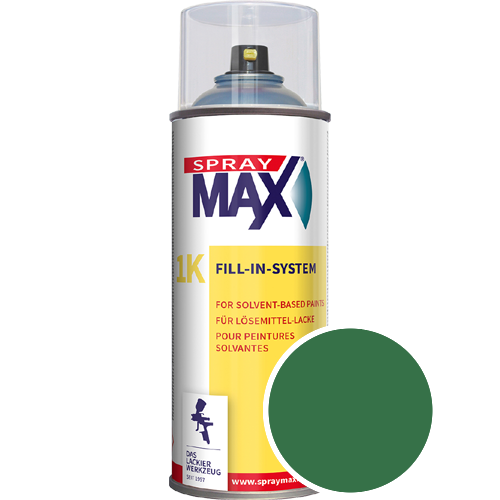 SprayMax Lackspray mit Caparol Seidenmatt-Buntlack - 400ml Spraydose in Wunschfarbe Lackspraydose / Get�nt im Farbton Palm 70