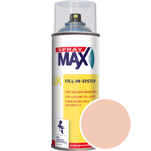 SprayMax Lackspray mit Caparol Seidenmatt-Buntlack - 400ml Spraydose in Wunschfarbe Lackspraydose / Get�nt im Farbton Perl 50
