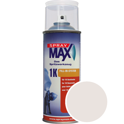 SprayMax Lackspray mit Caparol Seidenmatt-Buntlack - 400ml Spraydose in Wunschfarbe Lackspraydose / Getnt im Farbton Perlmuttweiss