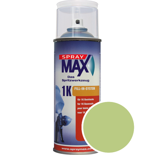 SprayMax Lackspray mit Caparol Seidenmatt-Buntlack - 400ml Spraydose in Wunschfarbe Lackspraydose / Getnt im Farbton Pinie 110