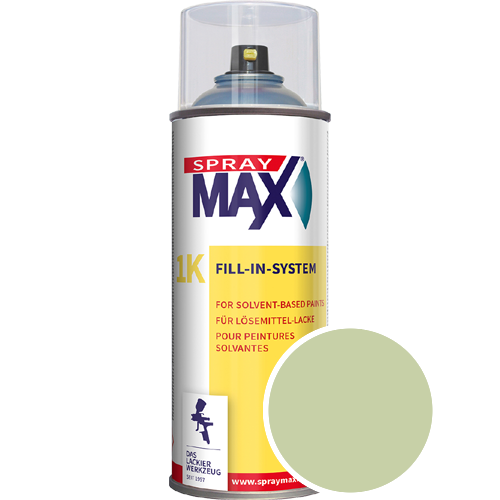 SprayMax Lackspray mit Caparol Seidenmatt-Buntlack - 400ml Spraydose in Wunschfarbe Lackspraydose / Get�nt im Farbton Pinie 85