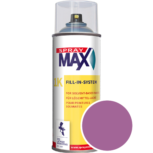 SprayMax Lackspray mit Caparol Seidenmatt-Buntlack - 400ml Spraydose in Wunschfarbe Lackspraydose / Get�nt im Farbton Pink 30