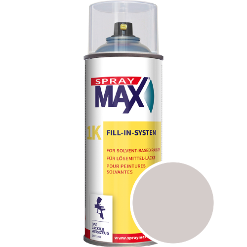 SprayMax Lackspray mit Caparol Seidenmatt-Buntlack - 400ml Spraydose in Wunschfarbe Lackspraydose / Get�nt im Farbton Quarz 25
