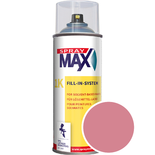 SprayMax Lackspray mit Caparol Seidenmatt-Buntlack - 400ml Spraydose in Wunschfarbe Lackspraydose / Get�nt im Farbton Rose 115