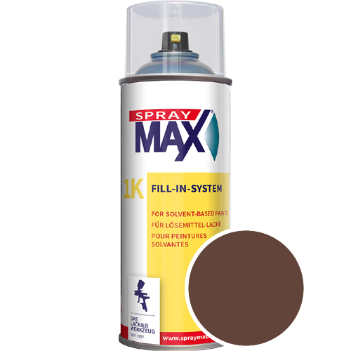 SprayMax Lackspray mit Caparol Seidenmatt-Buntlack - 400ml Spraydose in Wunschfarbe Lackspraydose / Get�nt im Farbton Rubin 25