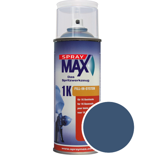 SprayMax Lackspray mit Caparol Seidenmatt-Buntlack - 400ml Spraydose in Wunschfarbe Lackspraydose / Getnt im Farbton Saphir 65