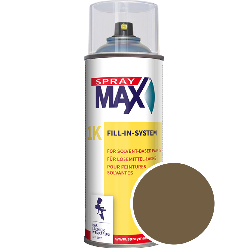 SprayMax Lackspray mit Caparol Seidenmatt-Buntlack - 400ml Spraydose in Wunschfarbe Lackspraydose / Get�nt im Farbton Savanne 0