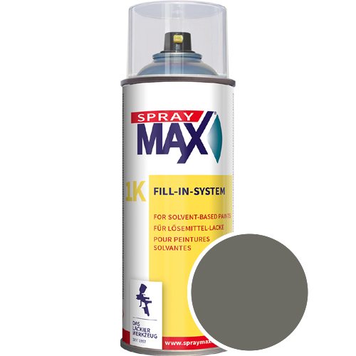 SprayMax Lackspray mit Caparol Seidenmatt-Buntlack - 400ml Spraydose in Wunschfarbe Lackspraydose / Get�nt im Farbton Schiefer 12