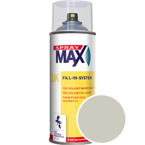SprayMax Lackspray mit Caparol Seidenmatt-Buntlack - 400ml Spraydose in Wunschfarbe Lackspraydose / Get�nt im Farbton Schiefer 16