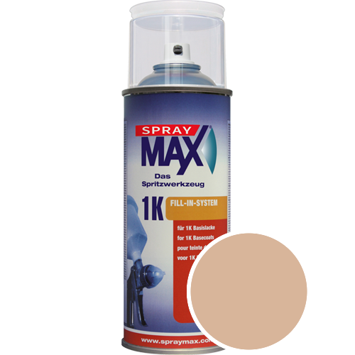 SprayMax Lackspray mit Caparol Seidenmatt-Buntlack - 400ml Spraydose in Wunschfarbe Lackspraydose / Getnt im Farbton Siena 100