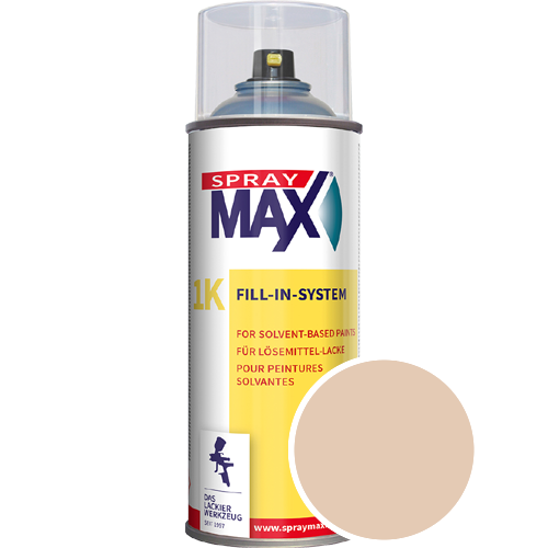 SprayMax Lackspray mit Caparol Seidenmatt-Buntlack - 400ml Spraydose in Wunschfarbe Lackspraydose / Get�nt im Farbton Siena 90