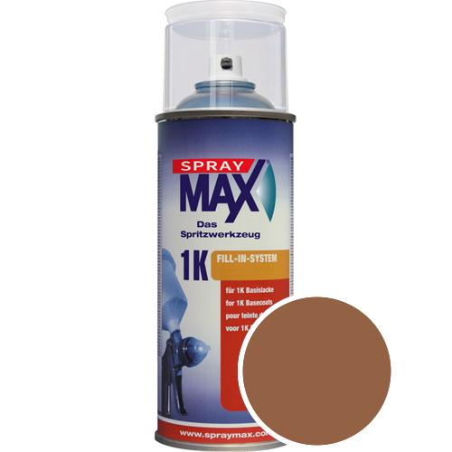 SprayMax Lackspray mit Caparol Seidenmatt-Buntlack - 400ml Spraydose in Wunschfarbe Lackspraydose / Getnt im Farbton Terra 0