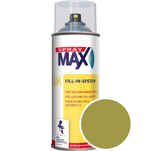 SprayMax Lackspray mit Caparol Seidenmatt-Buntlack - 400ml Spraydose in Wunschfarbe Lackspraydose / Get�nt im Farbton Tundra 125