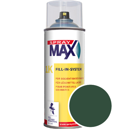 SprayMax Lackspray mit Caparol Seidenmatt-Buntlack - 400ml Spraydose in Wunschfarbe Lackspraydose / Get�nt im Farbton Verdo 15