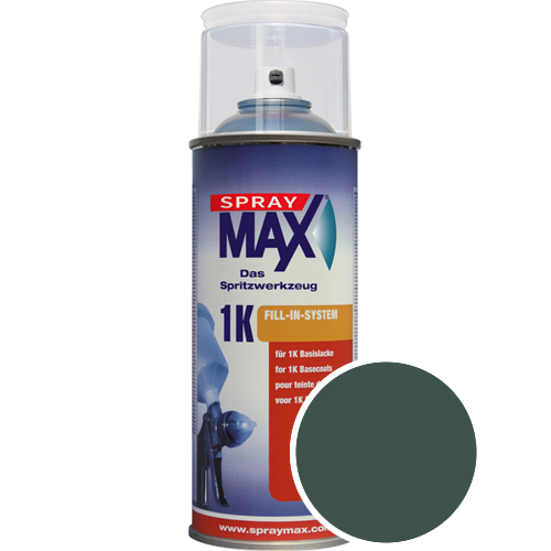 SprayMax Lackspray mit Caparol Seidenmatt-Buntlack - 400ml Spraydose in Wunschfarbe Lackspraydose / Getnt im Farbton Verdo 25