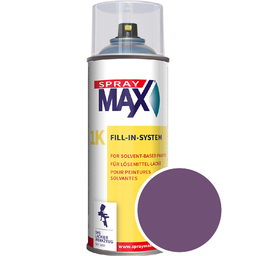 SprayMax Lackspray mit Caparol Seidenmatt-Buntlack - 400ml Spraydose in Wunschfarbe Lackspraydose / Get�nt im Farbton Viola 100