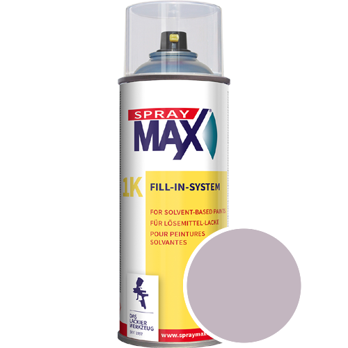 SprayMax Lackspray mit Caparol Seidenmatt-Buntlack - 400ml Spraydose in Wunschfarbe Lackspraydose / Get�nt im Farbton Viola 50